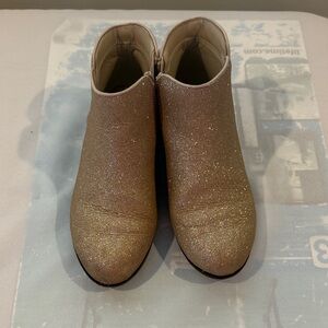 Cat & Jack Glittery Gold Kids Boots